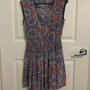 J crew size small summer dress with elastic waist